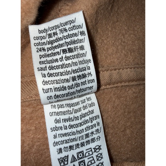 VICTORIA'S SECRET PINK IVY Fleece Campus Full Zip Hoodie XL Brown Lounge - Picture 7 of 8